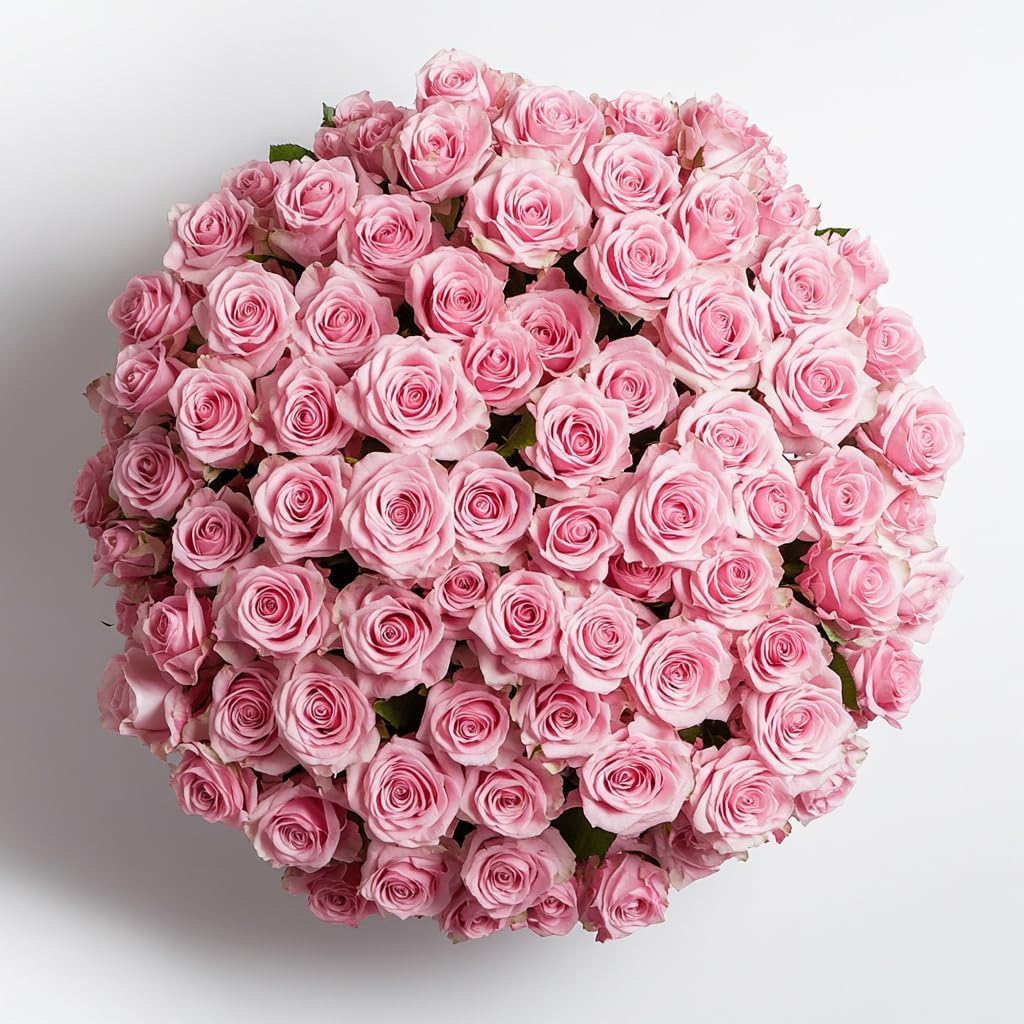 Long-Lasting Pink Rose Bulk Arrangement
