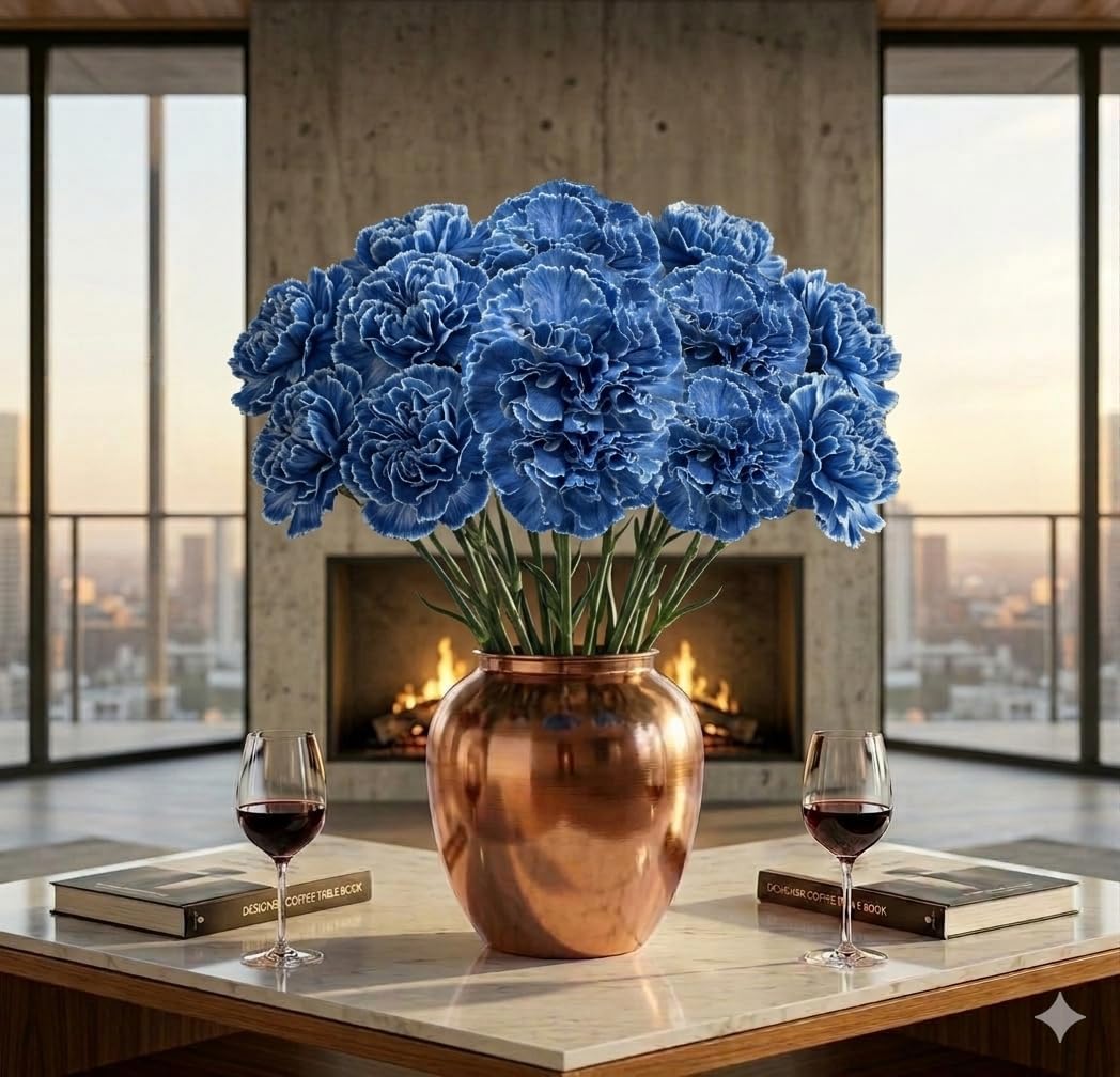 Vibrant Blue Carnations for Elegant Arrangements
